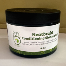 Pure Neatbraid Conditioning Shining Hair Gel Mega Hold 8 oz No Alcohol