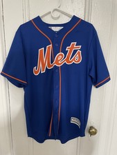 New York Mets MLB Curtis Granderson #3 Men Adult Size Med. Blue Jersey Cool Base