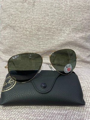 Ray-Ban Polarized Sunglasses RB3025 Aviator Classic Gold  display picture 1