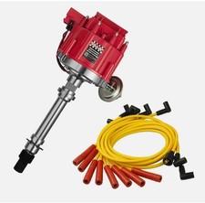 Ignition Distributor Hei With Spark Plug Wires -sbc 305 350 Bbc 454 Block V8