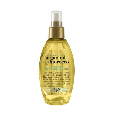 OGX Renewing Argan Oil of Morocco 4 oz Weightless Healing Dry Spray Split Ends