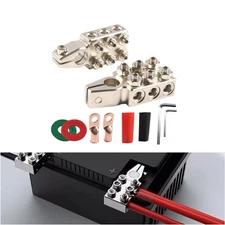 Car Boat Truck Battery Terminal Connectors 12-Way Battery Terminal Clamps 8AWG
