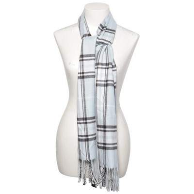 Croft&Barrow, Schal, Damen, Blau/Schwarz/Weiß, 172 cm, 27 #k07