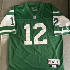 Joe Namath Vintage Throwbacks NFL Reebok New York Jets 1968 Jersey L New No Tag