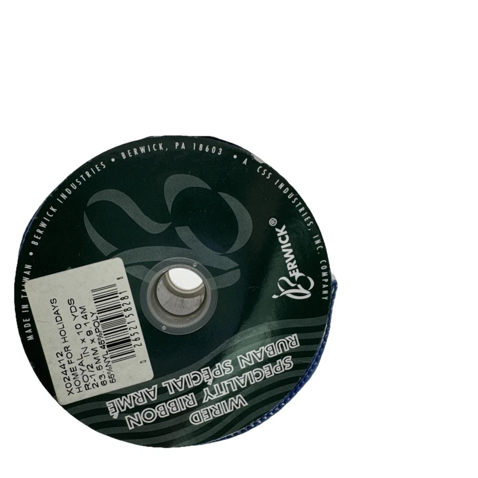 Roll of Berwick Home For Holidays Wired Specality Ribbon 2-1/2" x 10YDS - Image 3 of 4