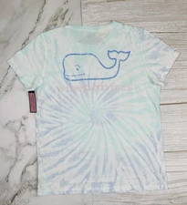 Vineyard Vines Women’s XS Tie-Dye Whale Logo Pocket T-Shirt – Pima Cotton