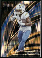 2025 Panini Select #203 Najee Harris Black and Gold Prizm Shock Club Lvl.