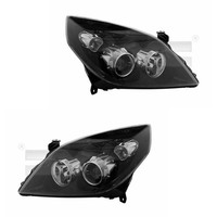 Scheinwerfer Set Links & Rechts Schwarz H1/H7 FüR Opel Vectra C Caravan Signum