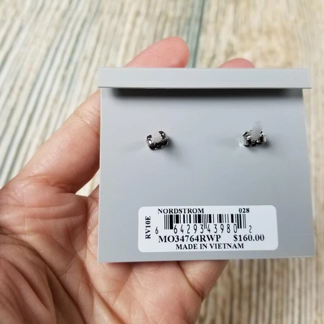 NWT $160 Nadri Silver Tone pearl crystal tassel drop chandelier earrings - Image 4 of 4