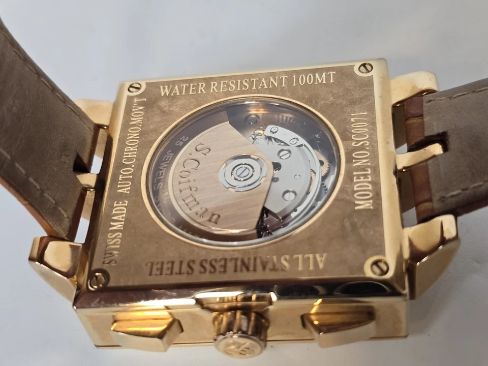 S. Coifman Romano Men's Valjoux 7750 Automatic Chronograph Watch SC0071 44mm - Image 2 of 4