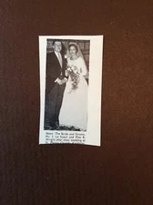 A2r Ephemera 1960s Leicester Society Picture Wedding J Le Sueur Miss B Wright
