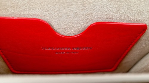 Alexander McQueen Lust Red Nano 16 Box Bag Hooks & Studs Handbag Crossbody Bag - Picture 21 of 24