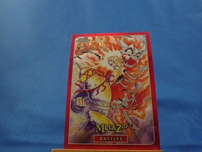 Metal Man of Alabama vs The Char Man battles Refractor MetaZoo Topps Chrome 2022
