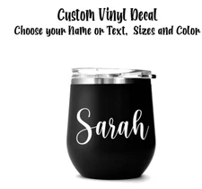 Custom Name or Text  Vinyl Decal, Personalized Vinyl Decal, Vinyl Decal ,Sticker