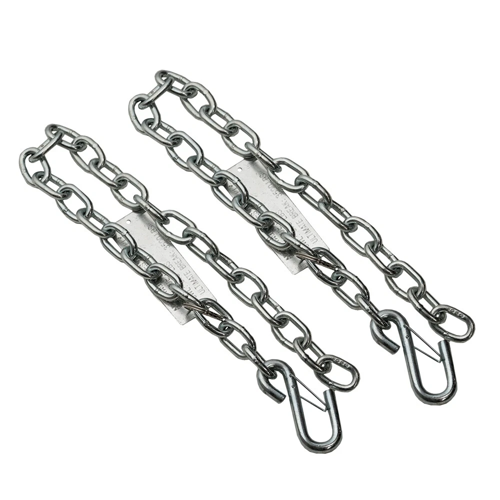 Tough Grade 30-inch Trailer Safety Chain with Spring Clip Hook | 2 pack |  eBay