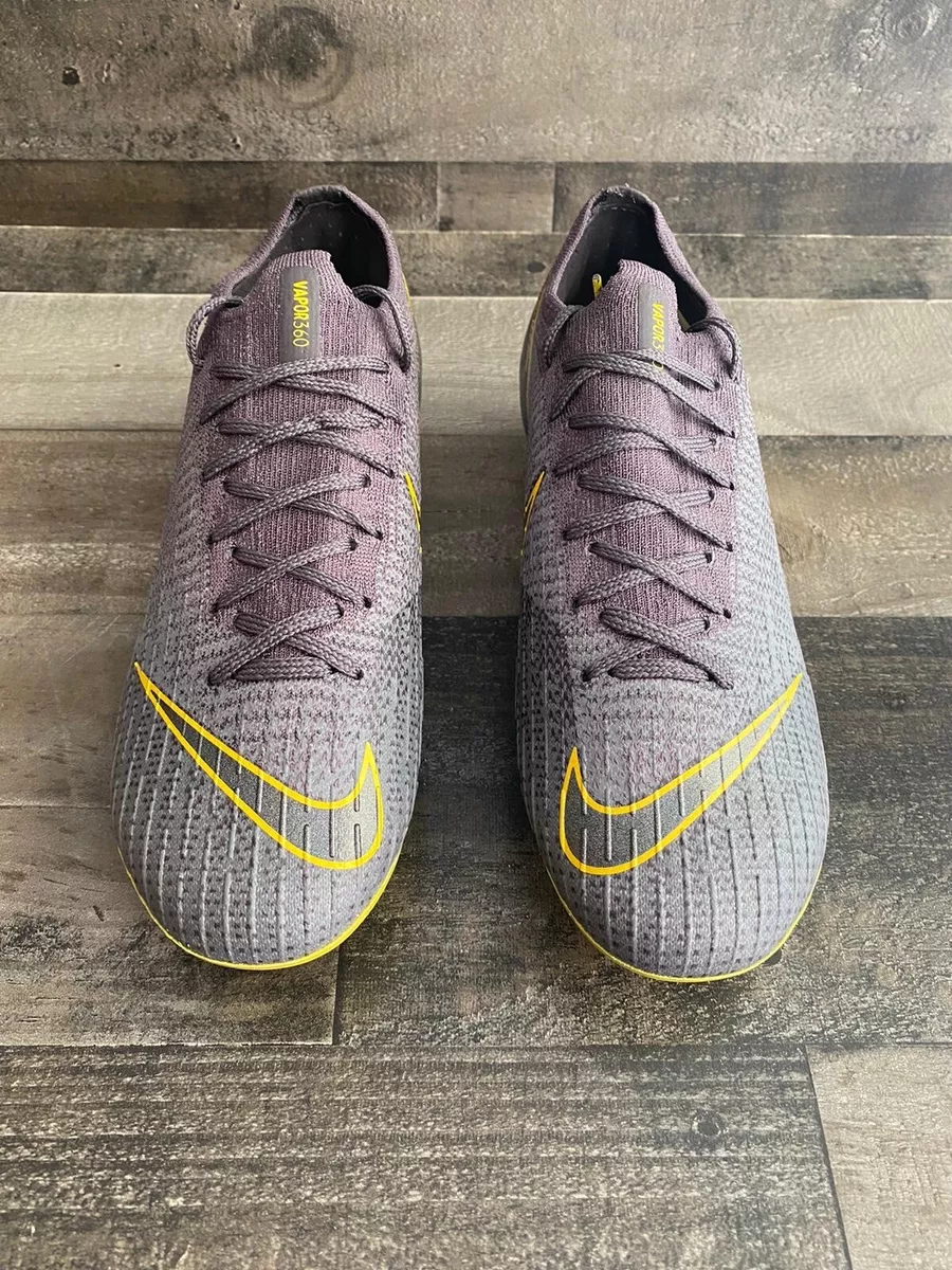 Nike Vapor 12 Elite FG ACC Grey Yellow Men s AH7380 070 Size 6 W