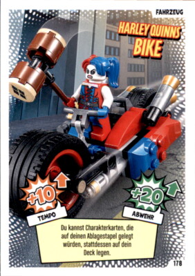 LEGO Batman Movie Karten Nr. 178 - Harley Quinns Bike - Fahrzeugkarte