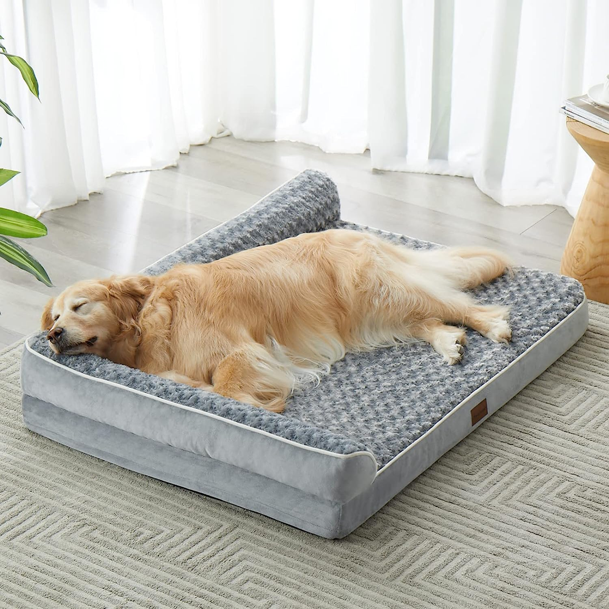 Orthopedic Dog Beds for Large Dogs-Waterproof Sofa Dog Bed with