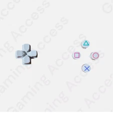PS5 controller Custom Buttons - Custom Retro Themed D-Pad buttons