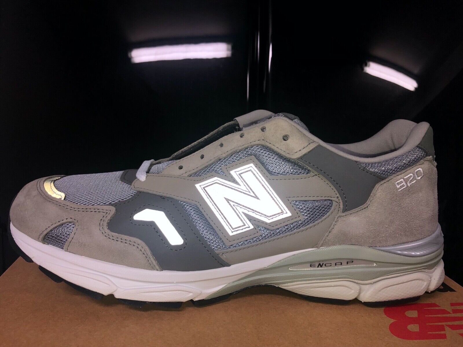 New Balance 920 Classic Grey 3M Silver Rflctv 13 M920GRY MADE in ENGLAND  Limited