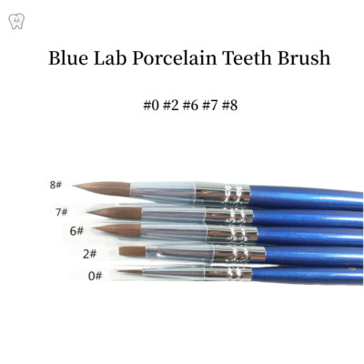 Dental Blue Lab Porcelain Teeth Brush Ceramic Brushes Denture Pen