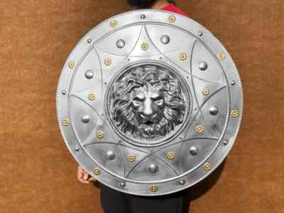 Medieval Lion Shield | Home And Wall Display & Cosplay | Renaissance Decor LARP