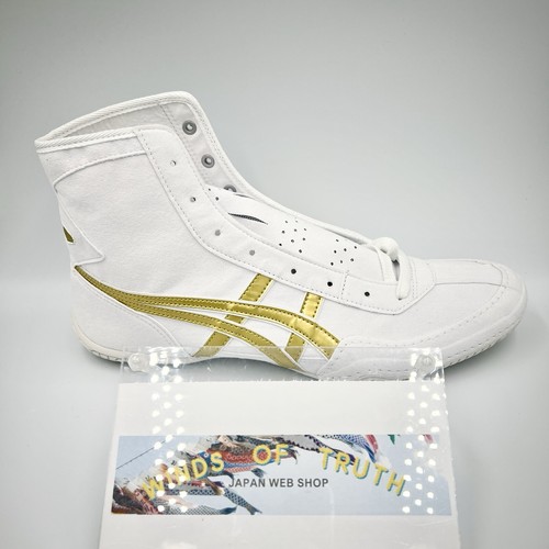 Zapatos de Lucha Asics 1083A001 EX-EO Pedido Especial Blanco X Dorado Borde Blanco Nuevos - Imagen 8 de 20