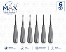 Lot Of Hu Friedy 6 Pc Luxating Elevator El4sx 4mm Straightblack Line