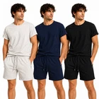 Mens T-Shirt and Shorts Set | 2 Piece Matching Cotton Co-Ord Set -  S-XL