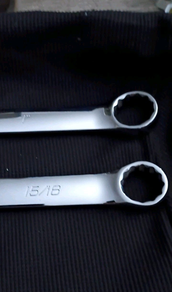 CARLYLE-11pc.,LONG  PATTERN COMBINATION WRENCH SET,    SAE 3/8"- 1" ,Older stamp