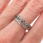 925 Sterling Silver Vintage Real Marcasite Oxidized Band Ring Size 7.25