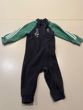 Adidas Disney Mickey Mouse Fleece Baby Jumpsuit Size 18M