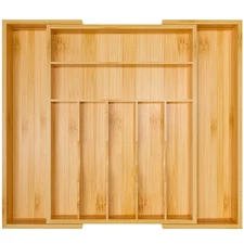 Utensil Organizer Silverware Tray For Drawer - Expandable Silverware Organize...