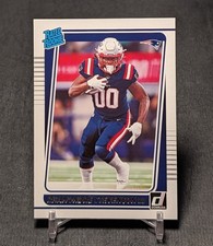 Rhamondre Stevenson Rated Rookie 2021 Panini Donruss Football Card #286 Patriots. rookie card picture