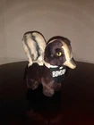 Vtg 1950s WEE STINKER SKUNK Mohair Plush Bowdoin College Maine, RARE 4.5 inches