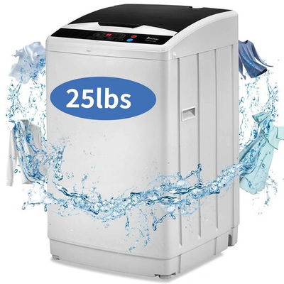 #ad 25 lbs Full Auto Washing Machine Washer and Dryer Combo Built in Drain Pump $285.98