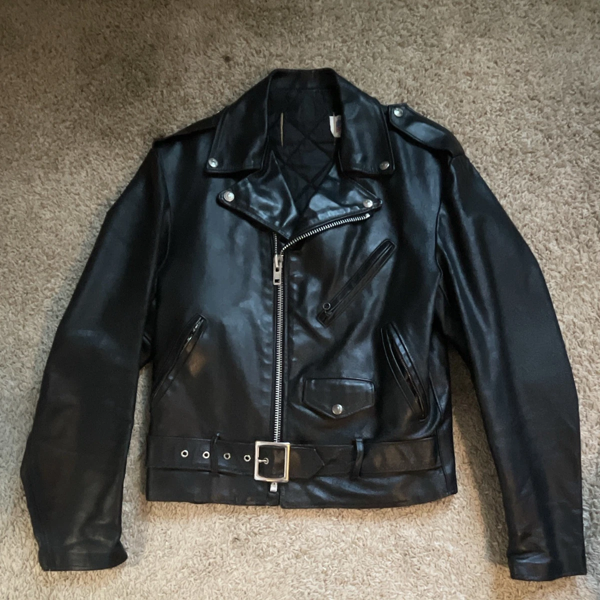 SCHOTT Zip Leather Outer Shell Coats, Jackets & Vests for Men for