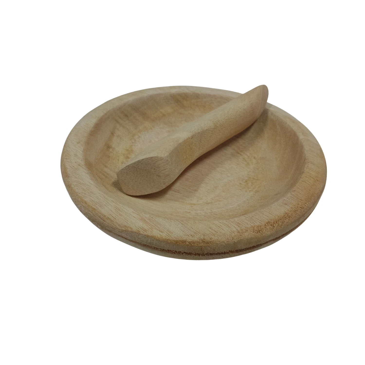 Traditional Wood Mortar and Pestle Set(Cobek Kayu Ulekan for Sambal & Seasoning)
Opens in a new wind