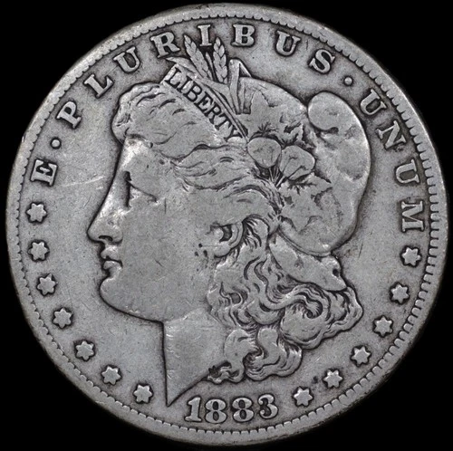 1883 CC Morgan Silver Dollar $1 - VF Very Fine Coin - SKU#911