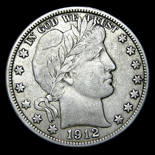 1912-D Barber Half Dollar Silver ---- Stunning Coin ---- #688I