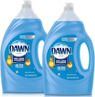 #ad Dawn Dish Soap Ultra Dishwashing Liquid Refill 56 Fl Oz 2 Pack $22.80