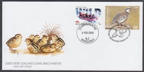 NEW ZEALAND 2005 FISH & GAME HUNTING REVENUE FDC $10 SINGLE (ID:015/DHC12)