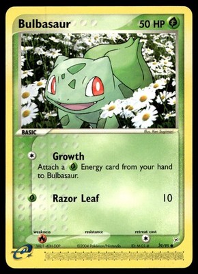 EX-NM Team Magma vs Team Aqua Bulbasaur Common 39/95 2004 Pokemon TCG