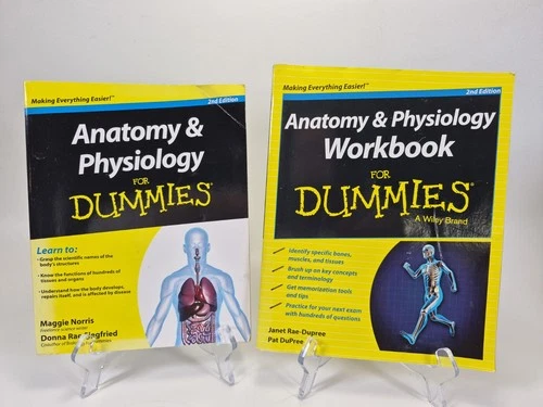 Anatomy & Physiology for Dummies Book & Workbook Bundle - College Course Aid