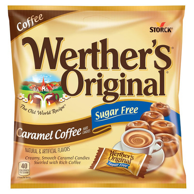 Sugar Free Caramel Coffee Hard Candy - Individually Wrapped Hard Candies for Hal