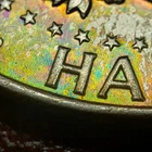 1964 50c Kennedy Half Dollar - Luster - PQ Neon Rainbow Toning - SKU-H3641