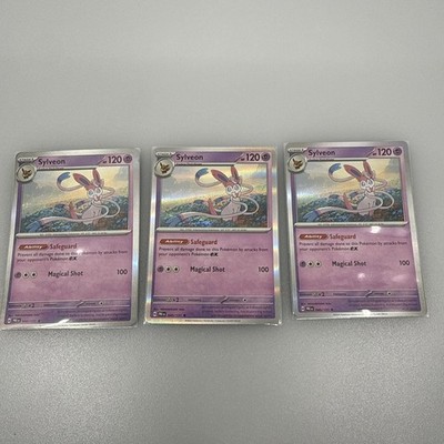3x Sylveon Rare Holo SV: Prismatic Evolutions 040/131