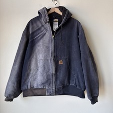 Carhartt J130 MDT Active Jac Insulated 2XL Hood Quilt Lined Work Jacket Thrash