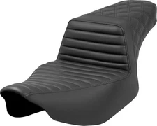Saddlemen Step-Up LS Tuck-N-Roll Seat Black #284893 Harley Davidson