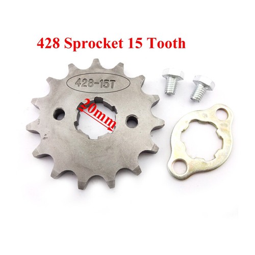 428 15T 20mm Front Engine Sprocket Gear For Pit Dirt Trail Bike Motor Bike ATV - Picture 2 of 4